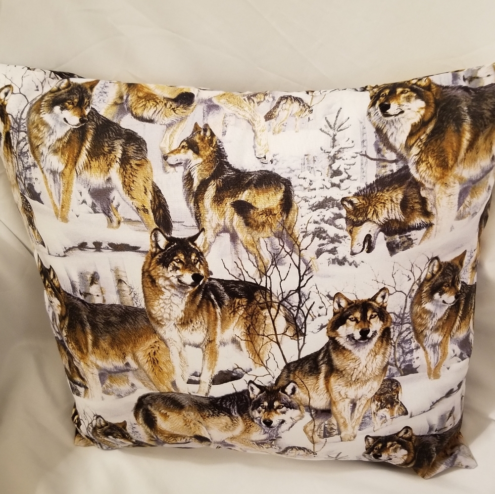 Wolves Covered Pillow